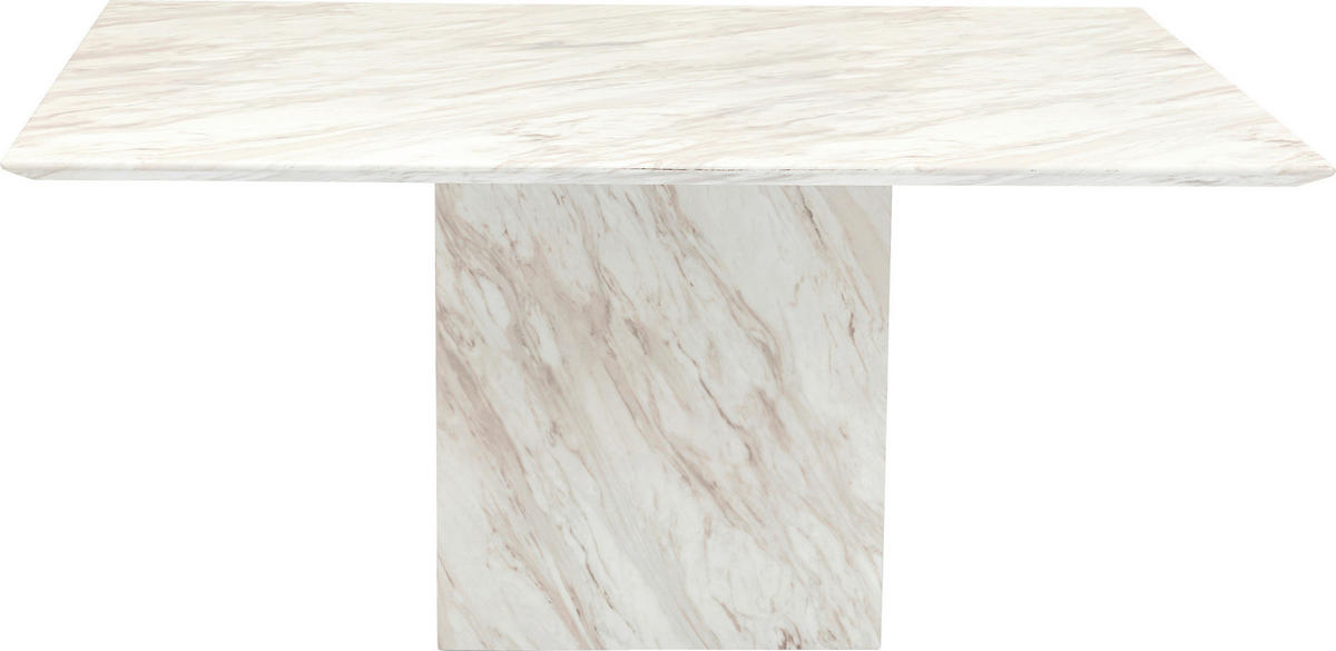 ESSTISCH rechteckig Beige  - Beige, Design, Stein (160/90/76cm) - Kare-Design