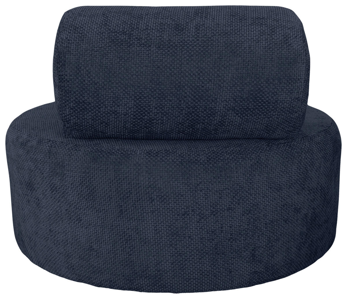 SESSEL in Struktur Dunkelblau  - Schwarz/Dunkelblau, Basics, Textil/Metall (88/70/88cm) - Livetastic