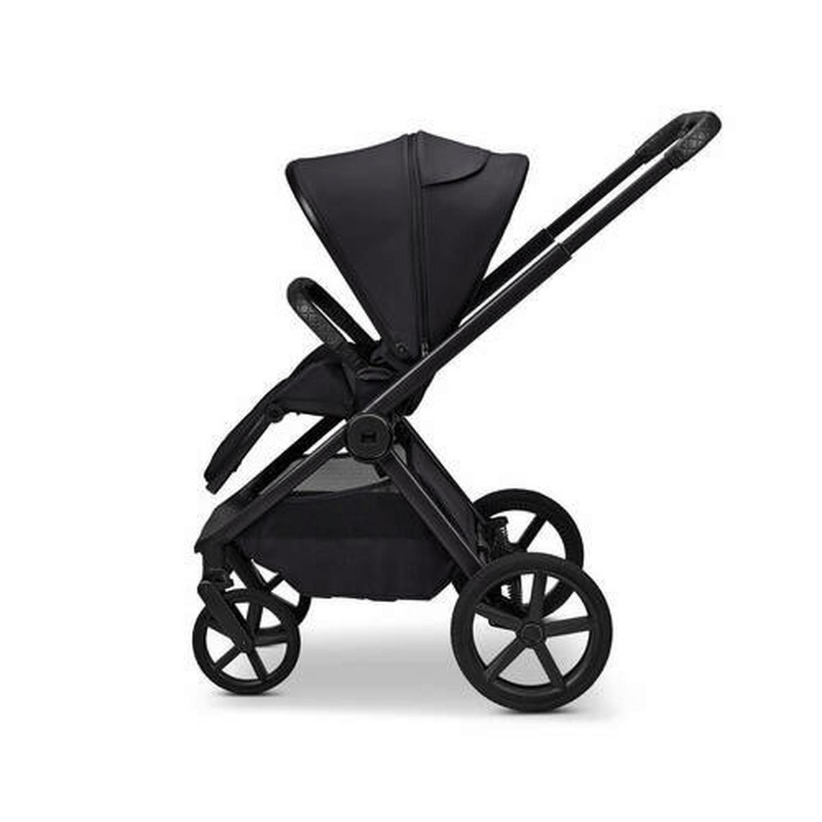 KOMBIKINDERWAGEN  Gio Fold ETPU  Onyx  - Schwarz, Basics, Textil/Metall (120/58/92cm) - Moon Edition