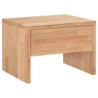 NACHTSCHRANK 48/35/40 cm Eiche massiv  - Eiche Bianco/Eichefarben, Natur, Holz (48/35/40cm) - Hasena