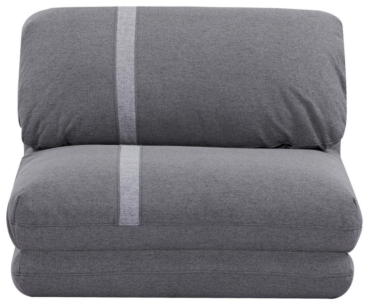 SCHLAFSESSEL  in Webstoff Dunkelgrau  - Dunkelgrau/Hellgrau, Design, Textil (78/58/82cm) - Livetastic