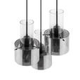 HÄNGELEUCHTE  33/150 cm    - Dunkelgrau, Design, Glas/Metall (33/150cm) - Dieter Knoll