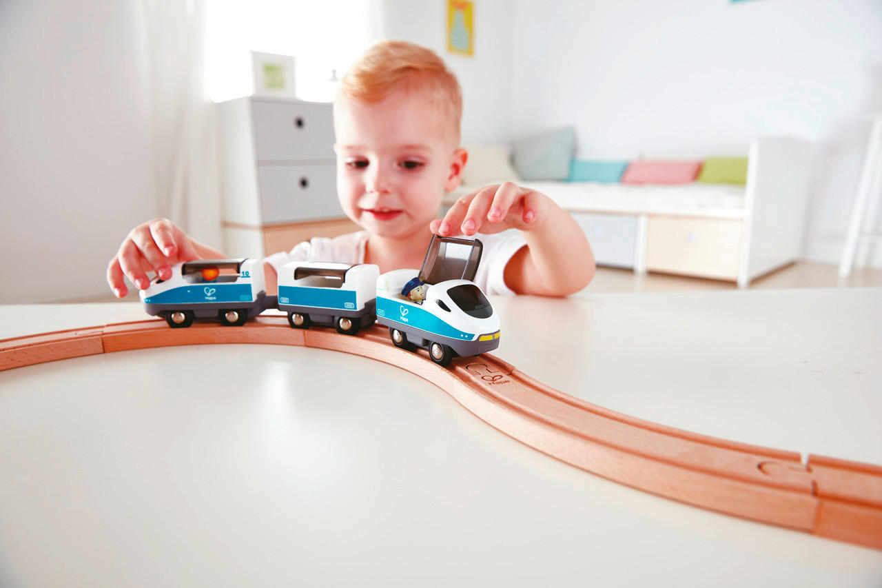 EISENBAHNZUBEHÖR - Blau/Weiß, Basics, Kunststoff/Metall (27,0/5,0/3,8cm) - Hape