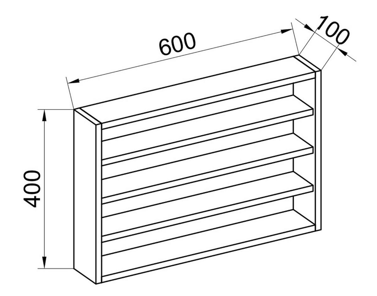 VÄGGHYLLPLAN 60/40/10 cm  - vit/honungsek, Design, trämaterial (60/40/10cm) - MID.YOU