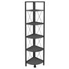 ECKREGAL in 34/160/34 cm Schwarz, Anthrazit  - Anthrazit/Schwarz, Design, Holzwerkstoff/Metall (34/160/34cm) - MID.YOU