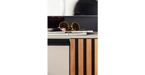 GARDEROBE 5-teilig in 330/200/30 cm - Nussbaumfarben/Grau, Design, Holz/Holzwerkstoff (330/200/30cm) - Moderano
