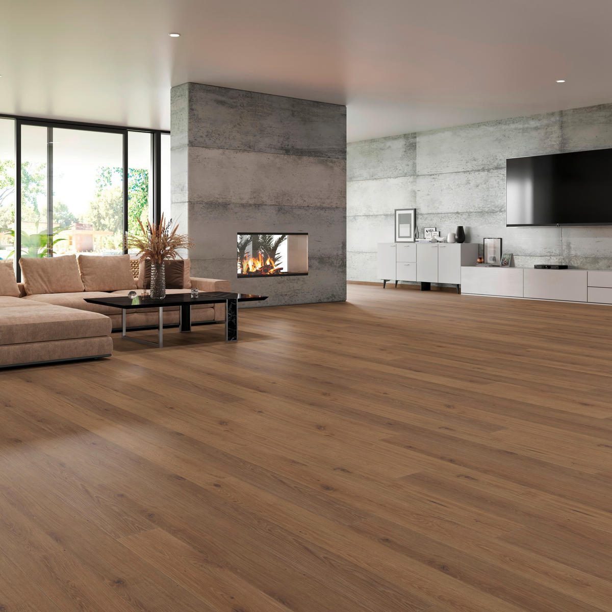 VINYLBODEN Elito Trend Eiche Caramel 100005001  per  m² - KONVENTIONELL, Holz (220/21,6/1cm) - Tilo