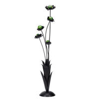 OKRASNA ROŽA - črna/zelena, Basics, kovina/steklo (46/164/36cm) - Ambia Home