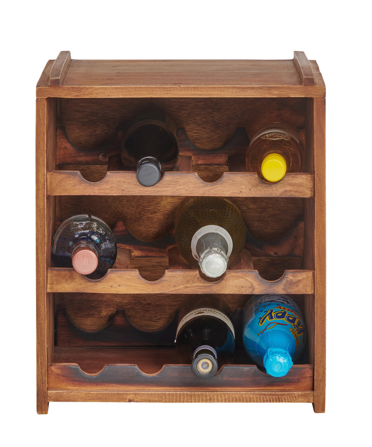WEINREGAL 36/40/32 cm  - Naturfarben, Trend, Holz (36/40/32cm) - Ambia Home
