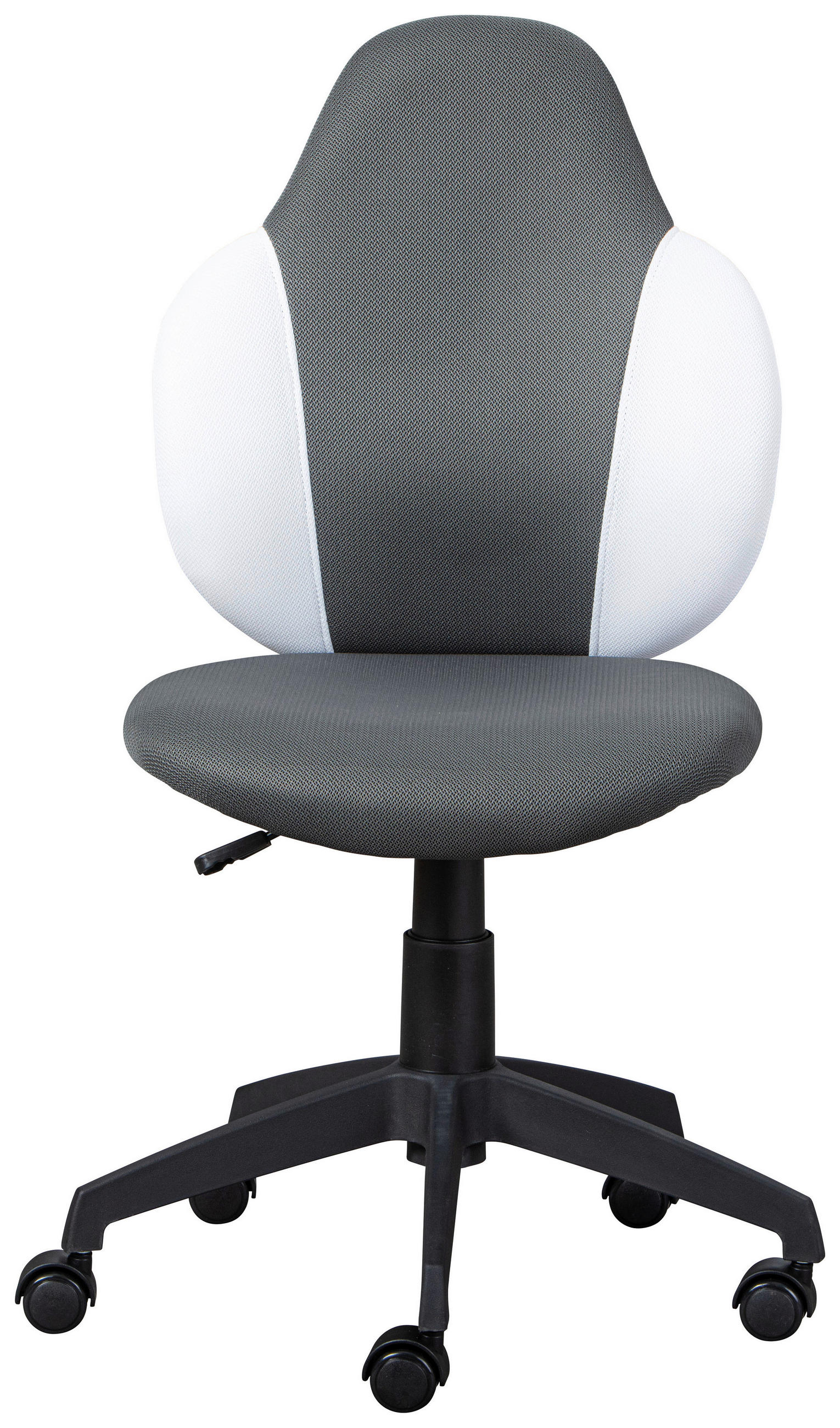 JUGENDDREHSTUHL - Weiss/Dunkelgrau, Basics, Kunststoff (52/94(103)/56cm) - MID.YOU