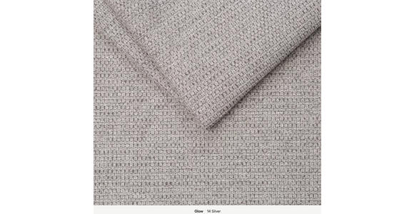 BOXSPRINGBETT 140/200 cm,  in Hellgrau, gepolstertes Kopfteil, Bettkasten, Topper, Matratzen, H2 + H3 = mittel + fest  - Hellgrau/Schwarz, KONVENTIONELL, Kunststoff/Textil (140/200cm) - Esposa