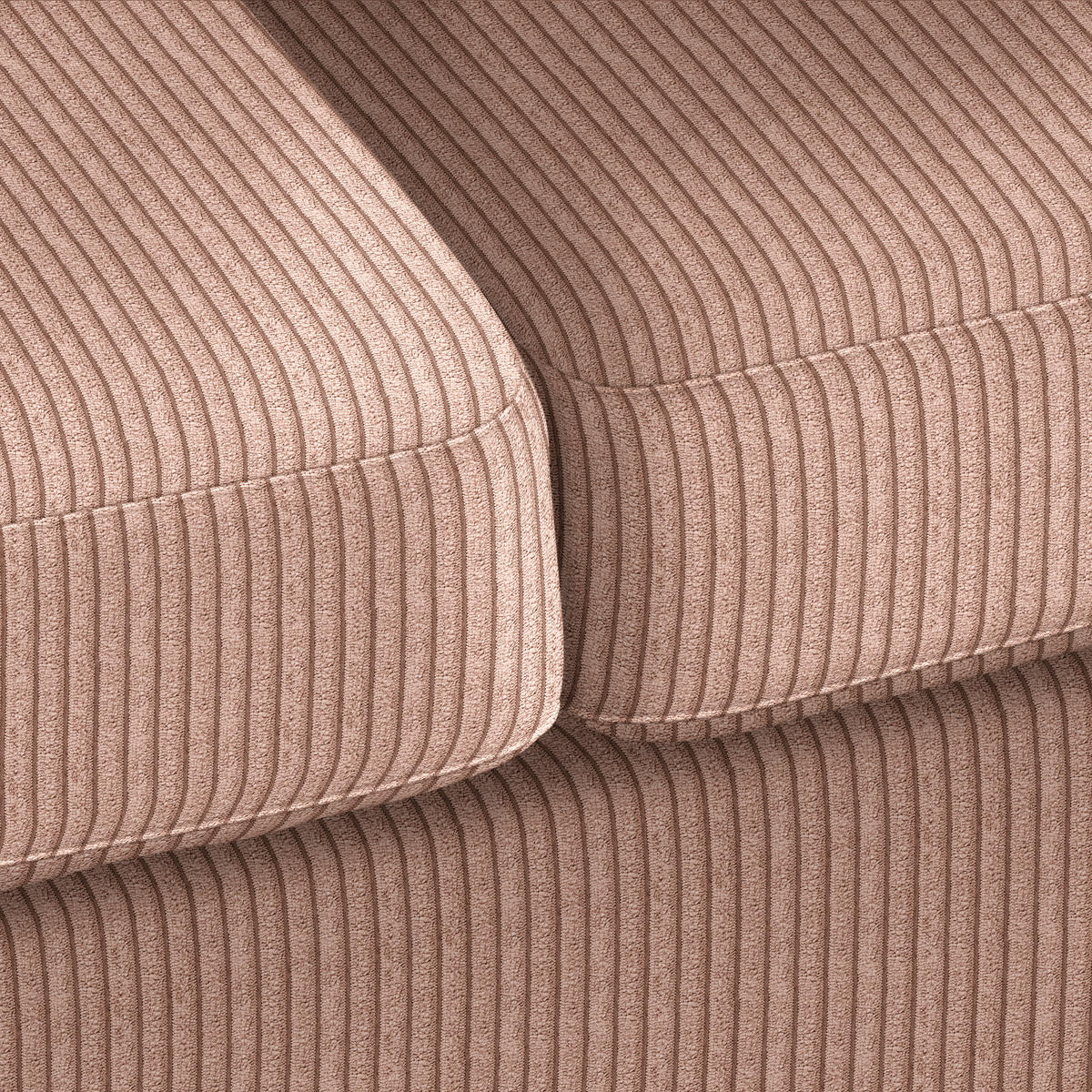 2-SITZER-SOFA in Cord Altrosa  - Altrosa/Naturfarben, Holz/Textil (190/70-85/95cm) - MID.YOU