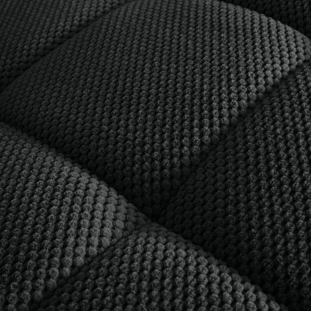 LIGGFÅTÖLJ i vävt tyg svart  - svart, Modern, textil/plast (68/80/167cm) - MID.YOU