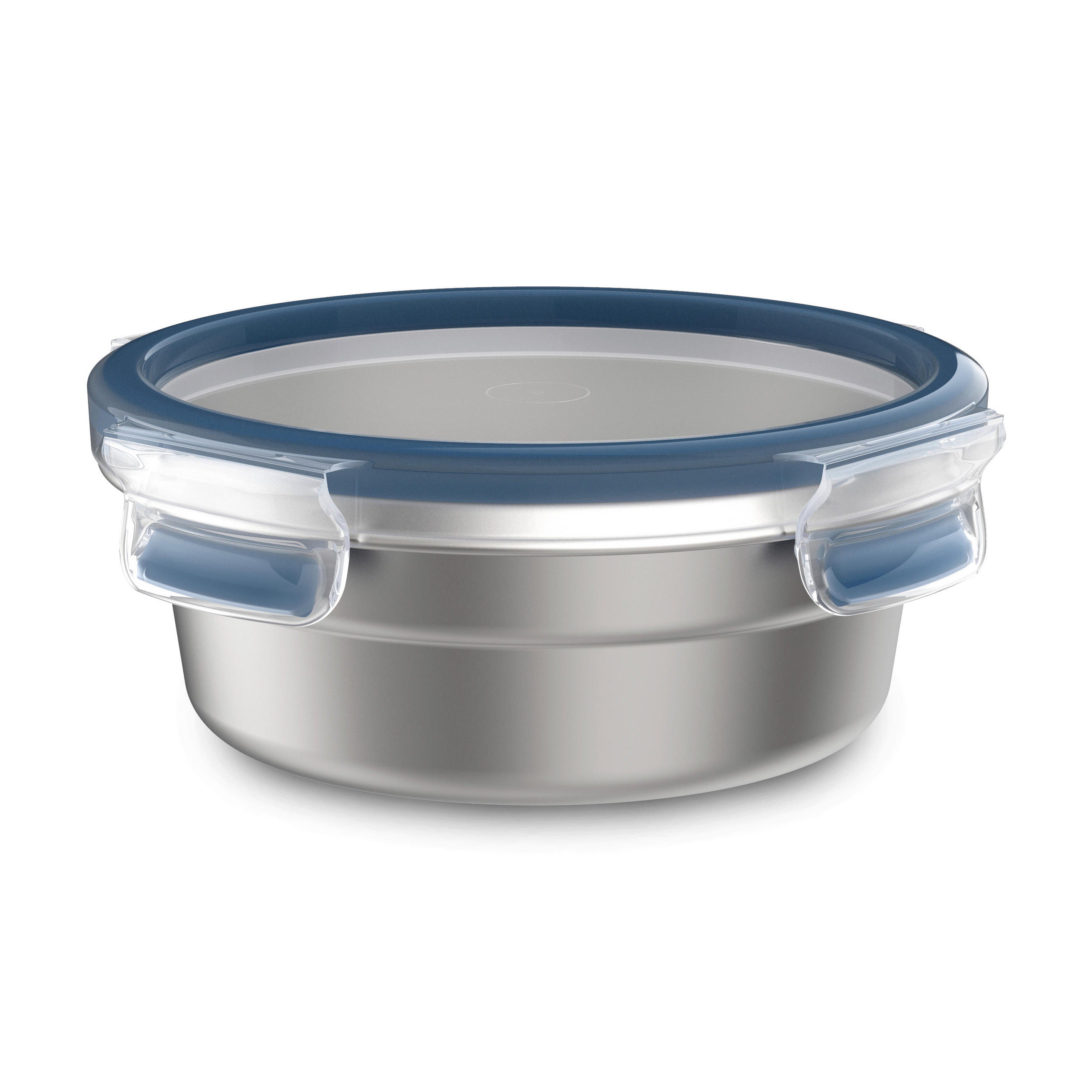 FRISCHHALTEDOSE CLIP & CLOSE STAINLESS STEEL 0,7 L  - Edelstahlfarben/Transparent, Basics, Kunststoff/Metall (17,2/17,2/6,5cm) - Emsa