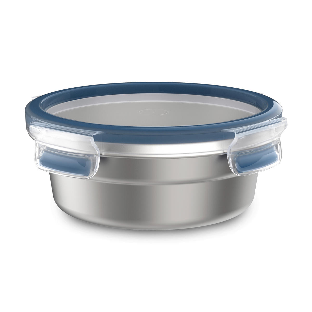 FRISCHHALTEDOSE CLIP & CLOSE STAINLESS STEEL 0,7 L  - Edelstahlfarben/Transparent, Basics, Kunststoff/Metall (17,2/17,2/6,5cm) - Emsa