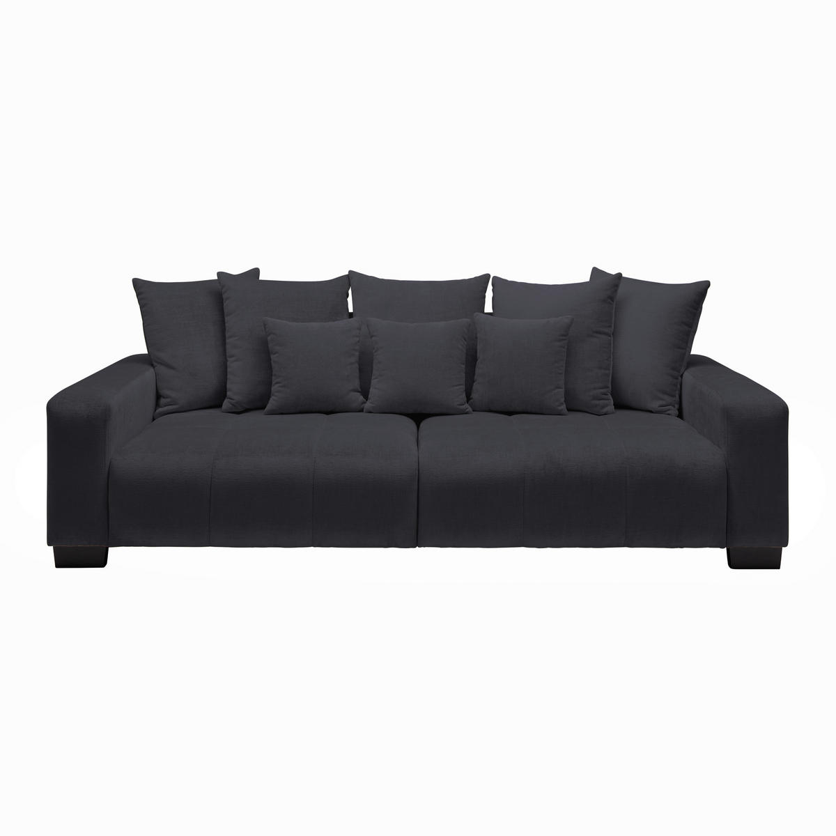 BIG SOFFA i svart  - svart, Modern, trä (246/93/124cm) - MID.YOU