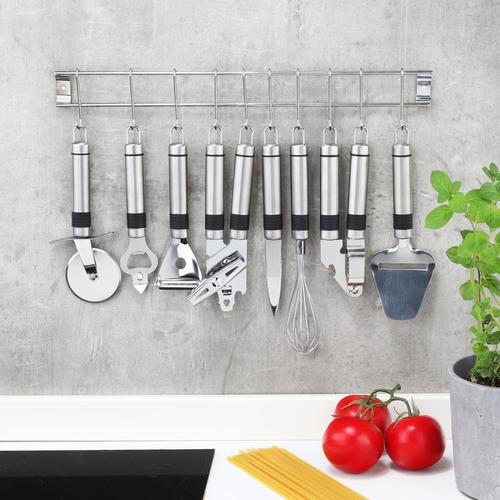 KÜCHENHELFERSET  - Silberfarben, Basics, Metall (50cm)