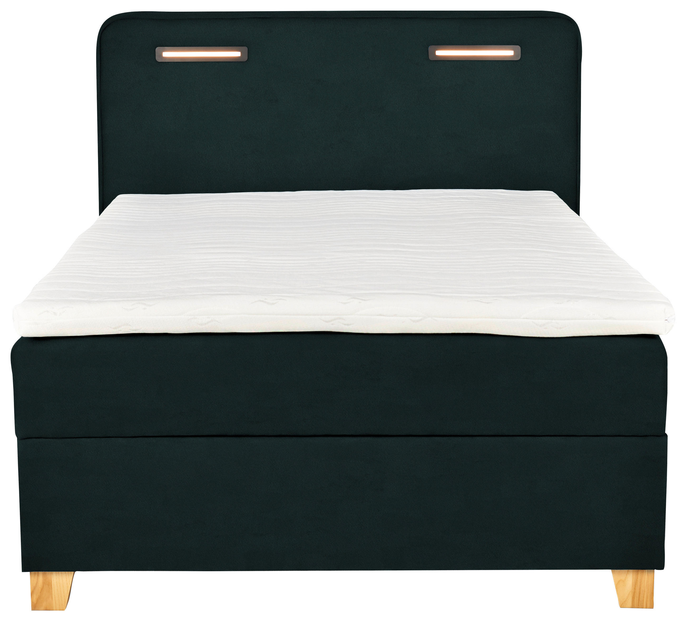 BOXBETT 120/200 cm  in Waldgrün  - Waldgrün, Konventionell, Holz/Textil (120/200cm) - Moderano