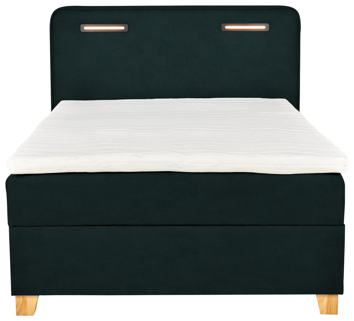 BOXBETT 120/200 cm  in Waldgrün  - Waldgrün, Konventionell, Holz/Textil (120/200cm) - Moderano
