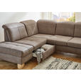 WOHNLANDSCHAFT in Mikrofaser Graubraun  - Wildeiche/Graubraun, KONVENTIONELL, Holz/Textil (243/343/185cm) - Voleo