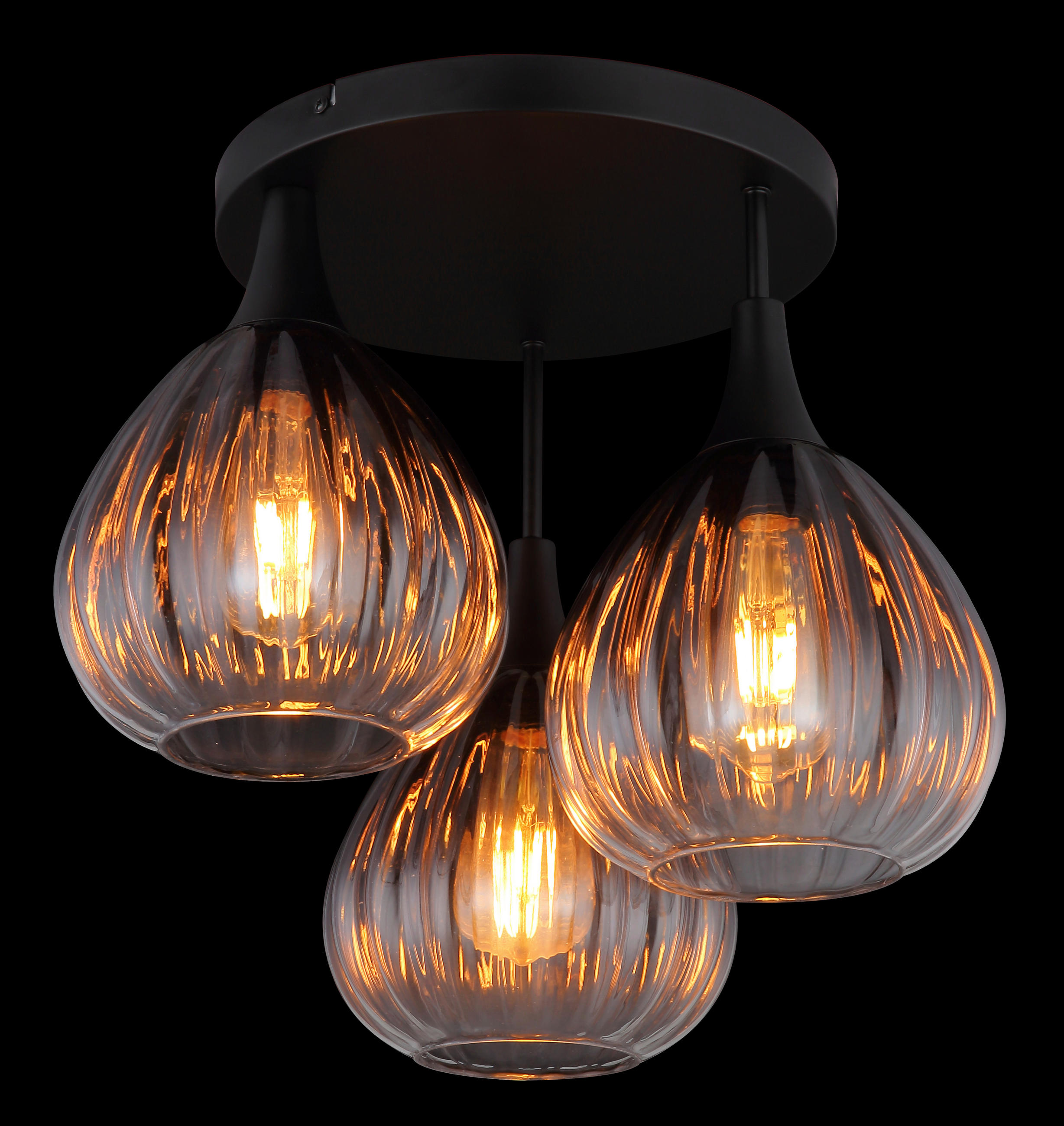 TAKLAMPA 44/35 cm  - klar, Design, metall/glas (44/35cm) - Globo