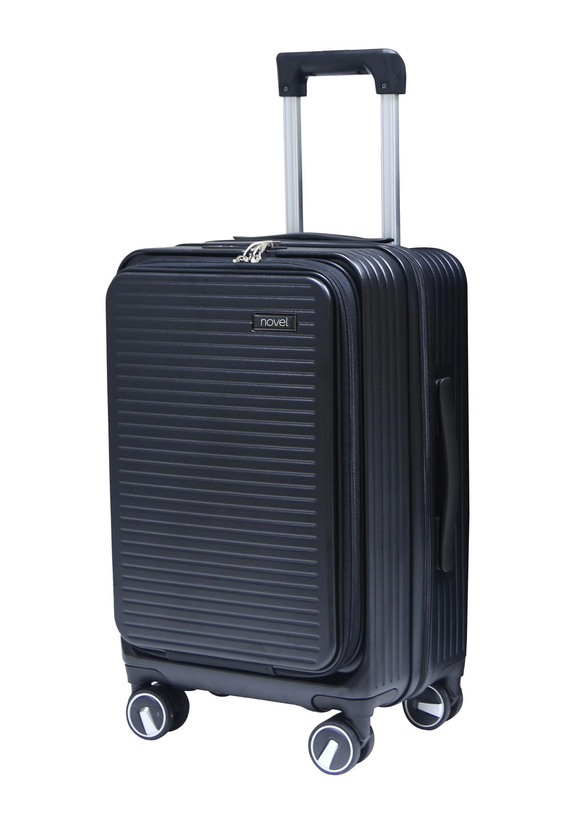 REISEKOFFERSET Schwarz 2-teilig  - Schwarz, Basics, Kunststoff/Textil - Novel