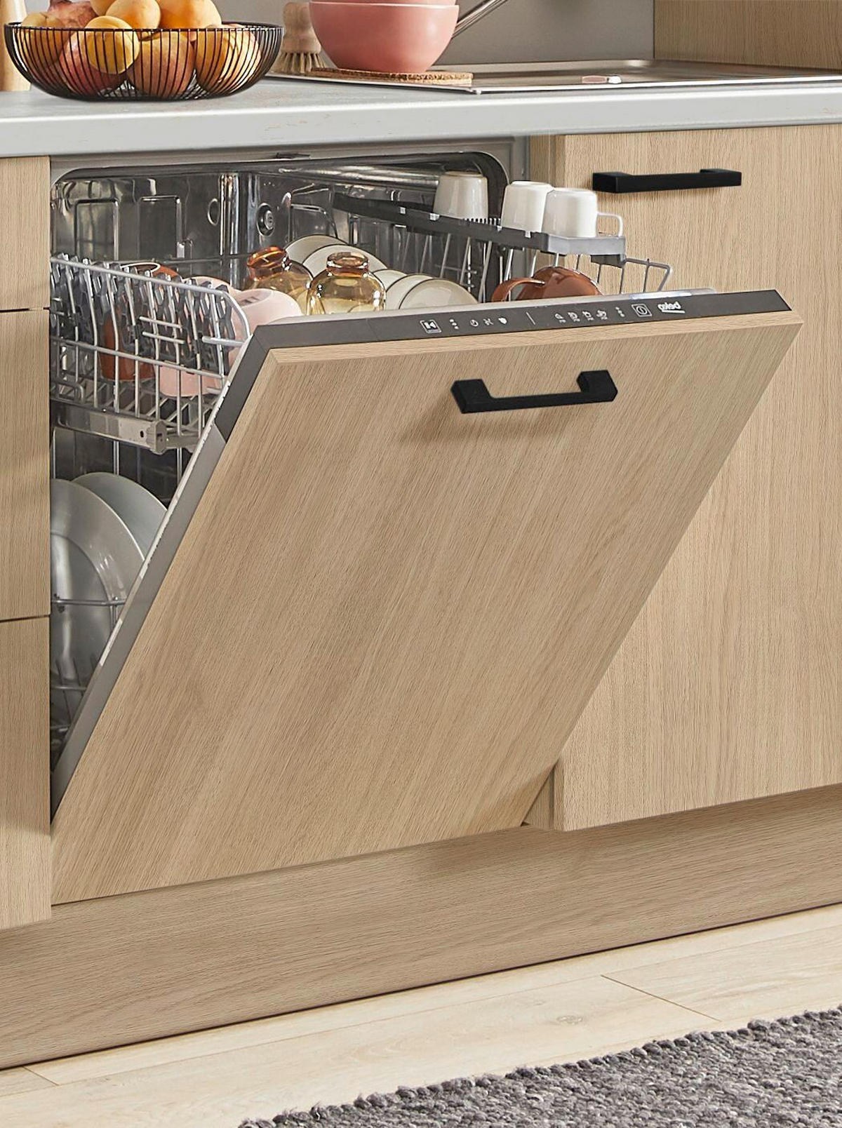 KÜCHENBLOCK PN 100 370 cm  in Eichefarben, Beigebraun  - Eichefarben/Beigebraun, Design, Holzwerkstoff/Metall (370cm) - Pino