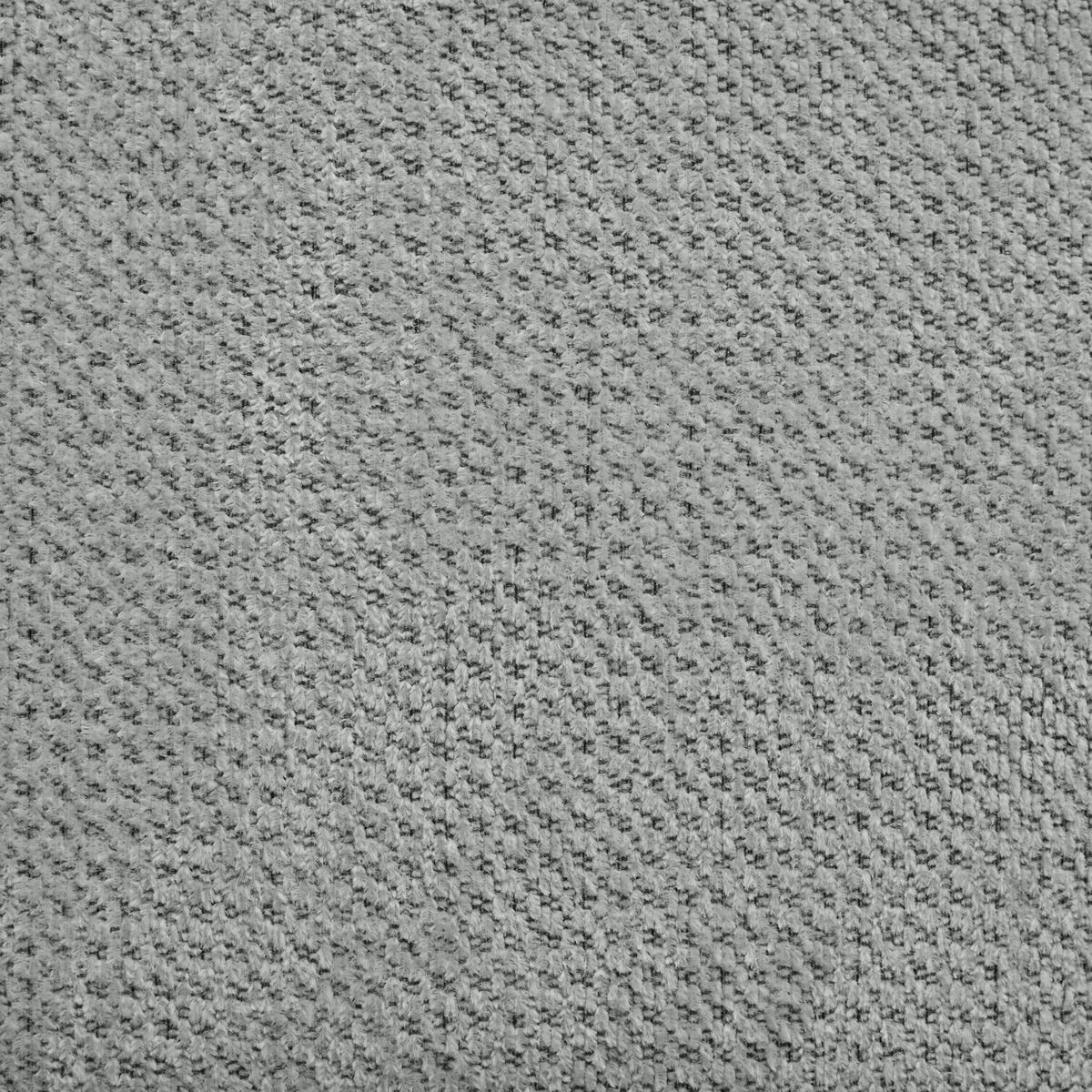 ECKSOFA in Chenille Grau  - Schwarz/Grau, MODERN, Kunststoff/Textil (287/179cm) - Carryhome