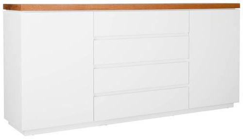 SIDEBOARD  in 180/81/40 cm  - Eichefarben/Weiß, MODERN, Holz/Holzwerkstoff (180/81/40cm) - Carryhome