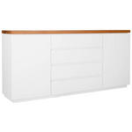 SIDEBOARD  in 180/81/40 cm  - Eichefarben/Weiß, MODERN, Holz/Holzwerkstoff (180/81/40cm) - Carryhome