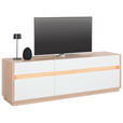 TV-ELEMENT 173,5/58,2/42 cm  - Eichefarben/Schwarz, KONVENTIONELL, Holzwerkstoff/Kunststoff (173,5/58,2/42cm) - Hom`in