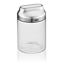 VORRATSDOSE 0,7 l  - Edelstahlfarben/Transparent, Basics (10/15,4cm) - Gefu