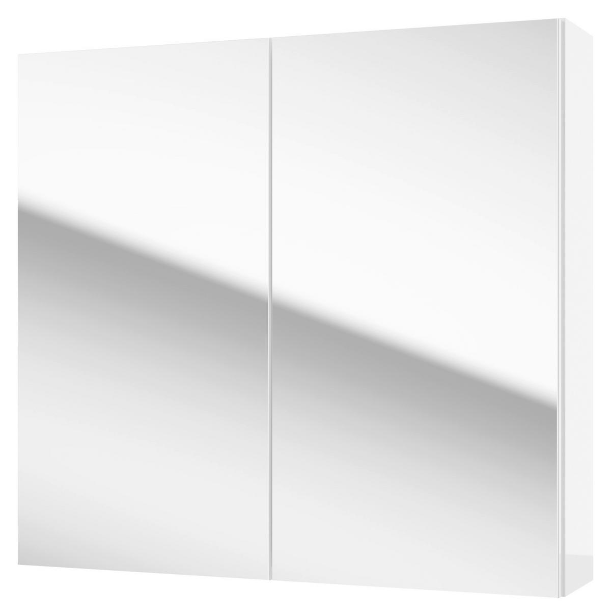 SPIEGELSCHRANK 65/60/15 cm  - Weiß, Basics, Glas/Holzwerkstoff (65/60/15cm) - MID.YOU