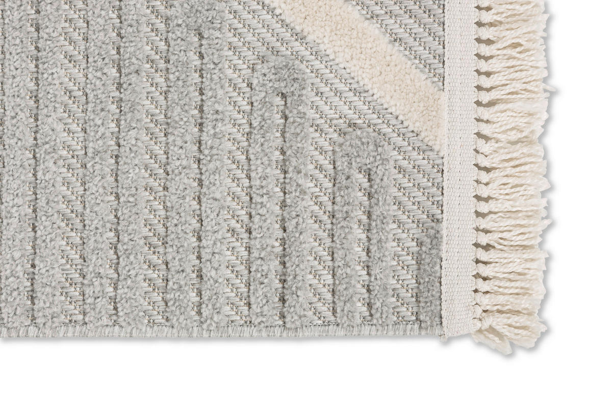 WEBTEPPICH 133/190 cm Summer Grau rechteckig  - Grau, Basics, Kunststoff/Textil (133/190cm) - Schöner Wohnen