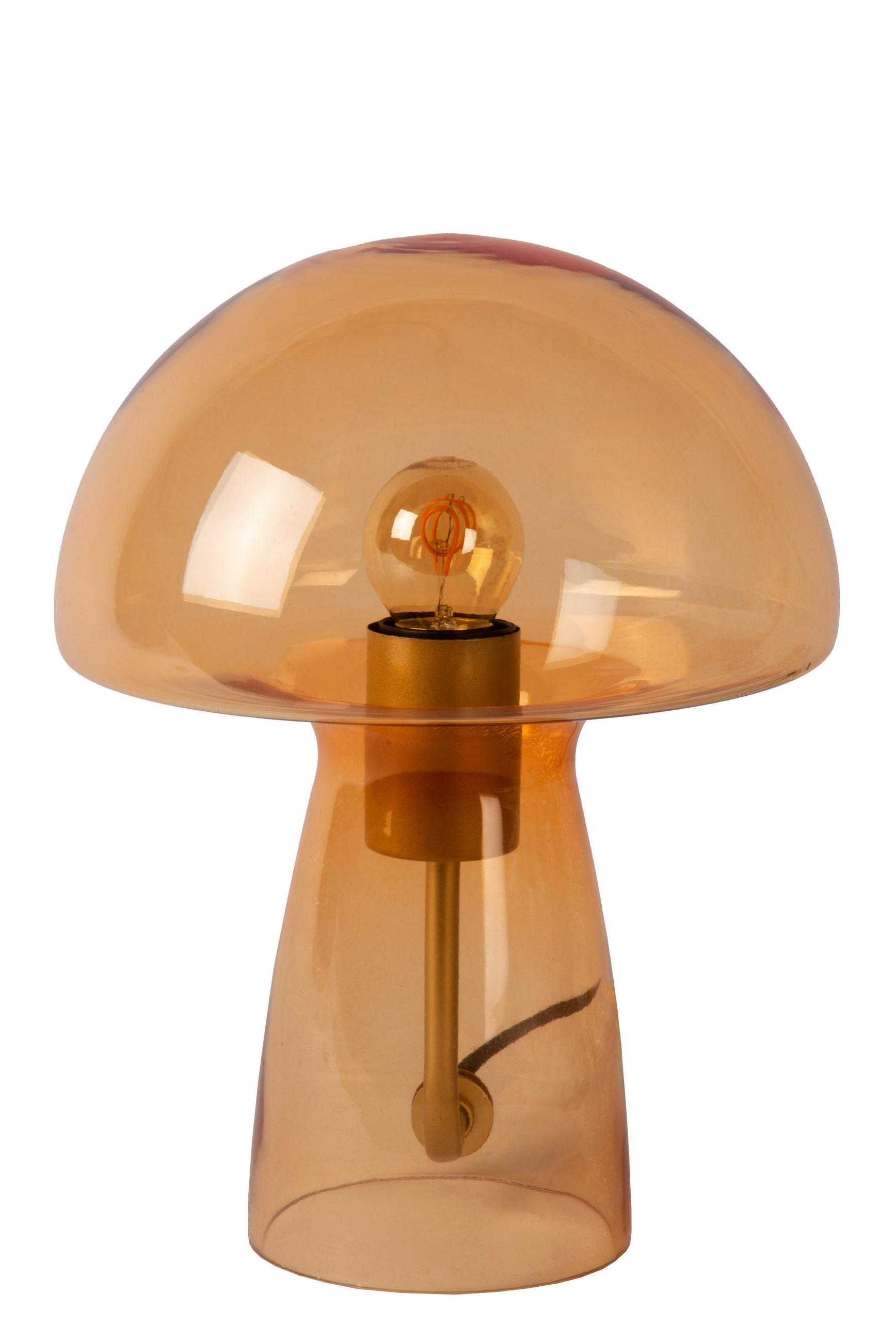 TISCHLEUCHTE Fungo 23/23/28 cm - Orange, Trend, Glas (23/23/28cm) - Lucide