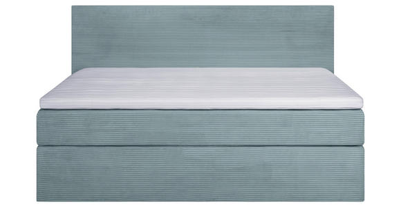 BOXSPRINGBETT 180/200 cm  in Mintgrün  - Schwarz/Mintgrün, KONVENTIONELL, Holz/Textil (180/200cm) - Carryhome