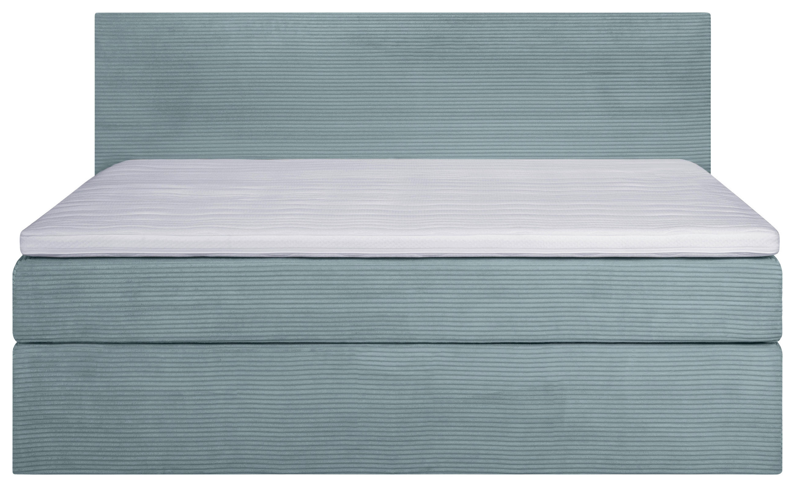 BOXSPRINGBETT 160/200 cm  in Mintgrün  - Schwarz/Mintgrün, Konventionell, Holz/Textil (160/200cm) - Carryhome