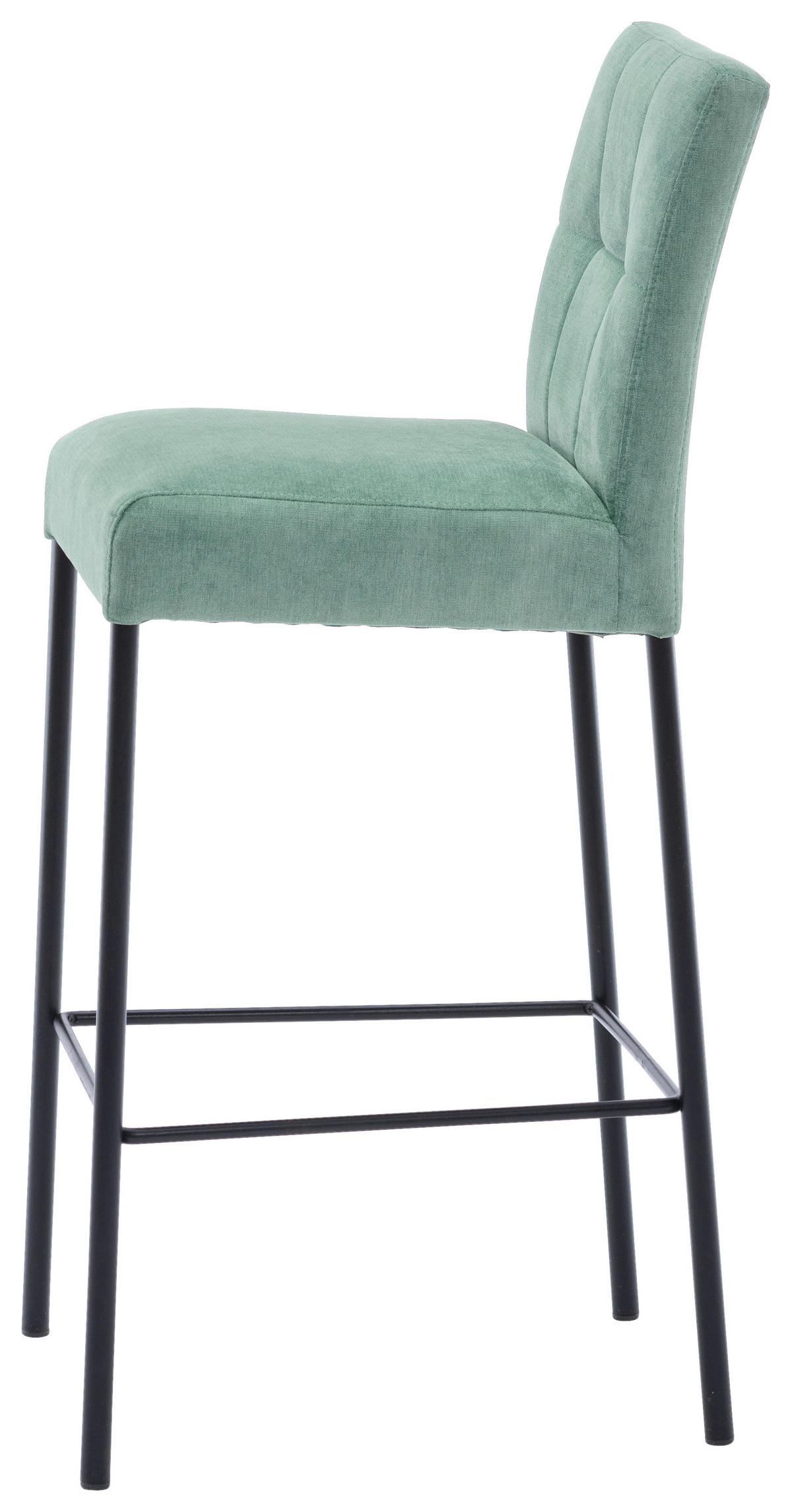 BAROVÁ STOLIČKA, čierna, mätovozelená - čierna/mätovozelená, Design, kov/textil (46/91/61cm) - Xora