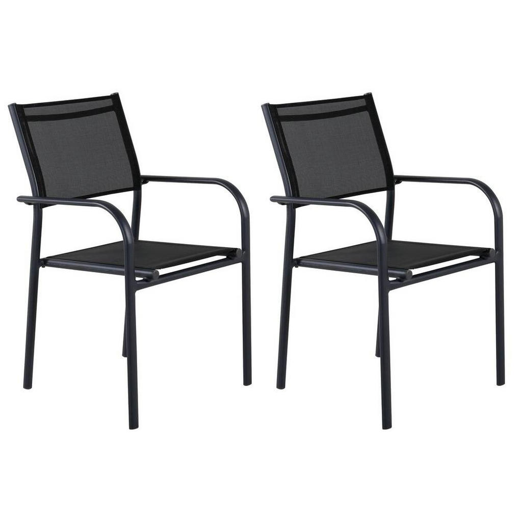 Gartensessel-set Stapelbar Santorini Aluminium