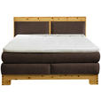 BOXSPRINGBETT 180/200 cm  in Braun  - Braun, Natur, Holz/Textil (180/200cm) - Linea Natura