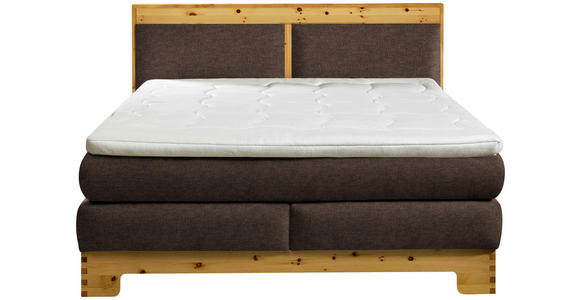 BOXSPRINGBETT 180/200 cm  in Braun  - Braun, Natur, Holz/Textil (180/200cm) - Linea Natura