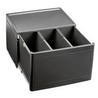 EINBAUABFALLSAMMLER 39 L  - Anthrazit, Basics, Kunststoff/Metall (52,5/35/40cm) - Blanco