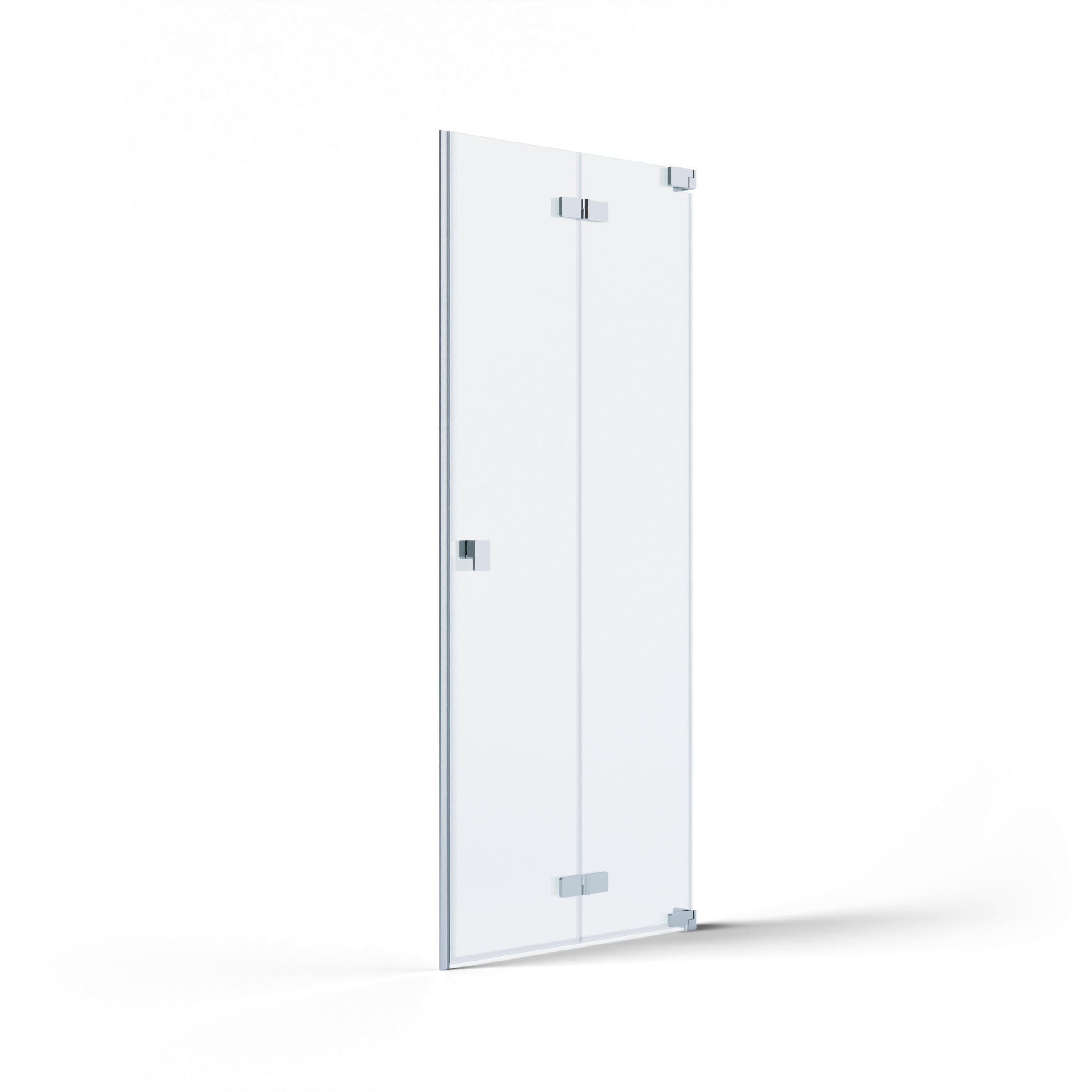 DUSCHTÜR Chromfarben  100/200 cm  - Chromfarben, MODERN, Glas/Metall (100/200cm) - Schöner Wohnen