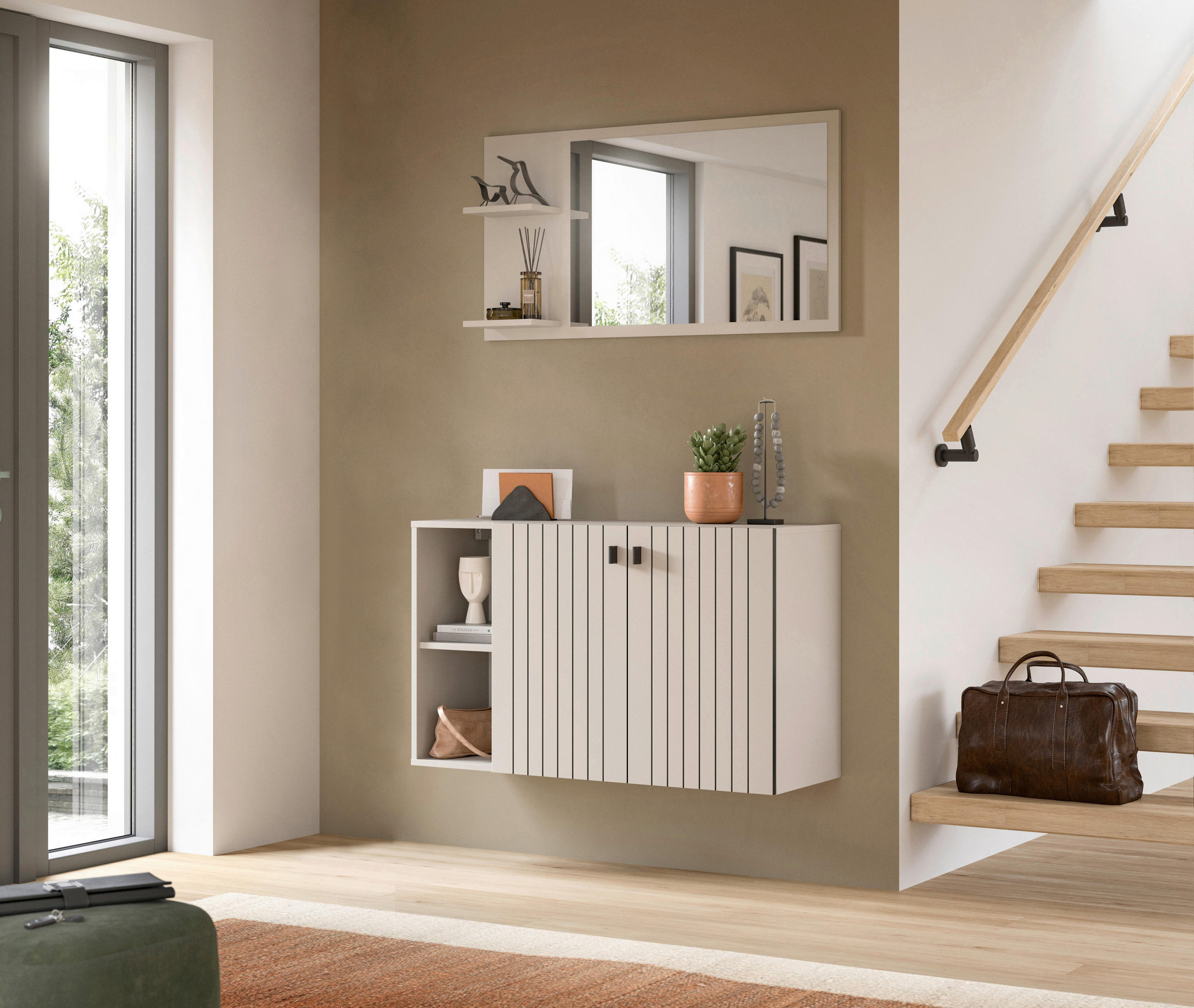 SPIEGEL 106/55/16 cm    in rechteckig  - Kaschmir, Design, Holzwerkstoff (106/55/16cm) - MID.YOU