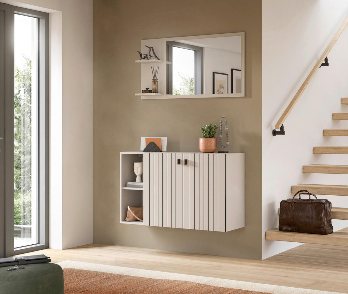 SPIEGEL 106/55/16 cm    in rechteckig  - Kaschmir, Design, Holzwerkstoff (106/55/16cm) - MID.YOU