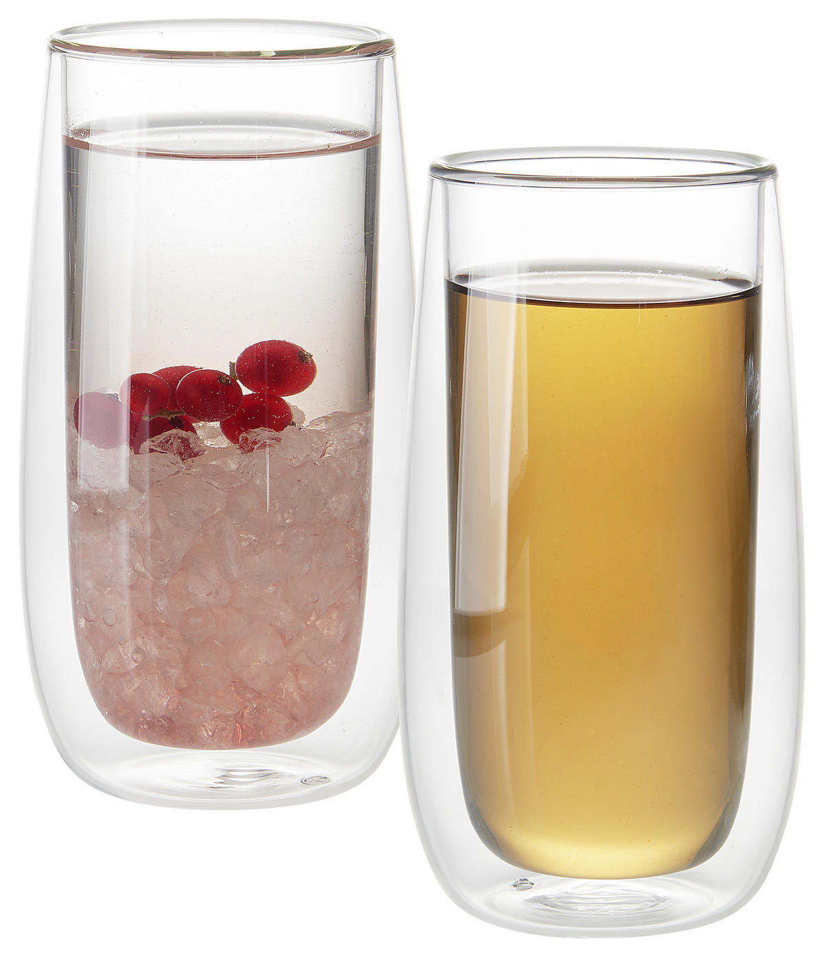 TEEGLAS  2-teilig  - Klar, Design, Glas (6,5/15cm) - Novel