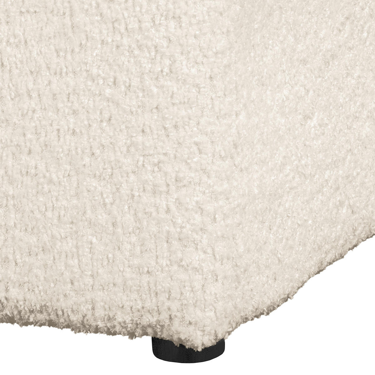 ECKSOFA Naomi Creme Chenille Rückenkissen  - Creme/Schwarz, Design, Kunststoff/Textil (284/243cm) - P & B