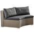 LOUNGEMITTELTEIL Kunststoffgeflecht Aluminium - Schwarz/Grau, Trend, Kunststoff/Textil (166/70/88cm) - Ambia Garden LOUNGEMITTELTEIL Kunststoffgeflecht Aluminium - Schwarz/Grau, Trend, Kunststoff/Textil (166/70/88cm) - Ambia Garden