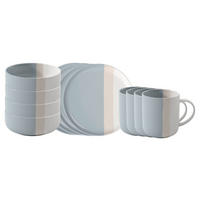 FRÜHSTÜCKSSET PastelPop Blue 12-teilig  - Salbeigrün/Beige, Basics, Keramik - Villeroy & Boch