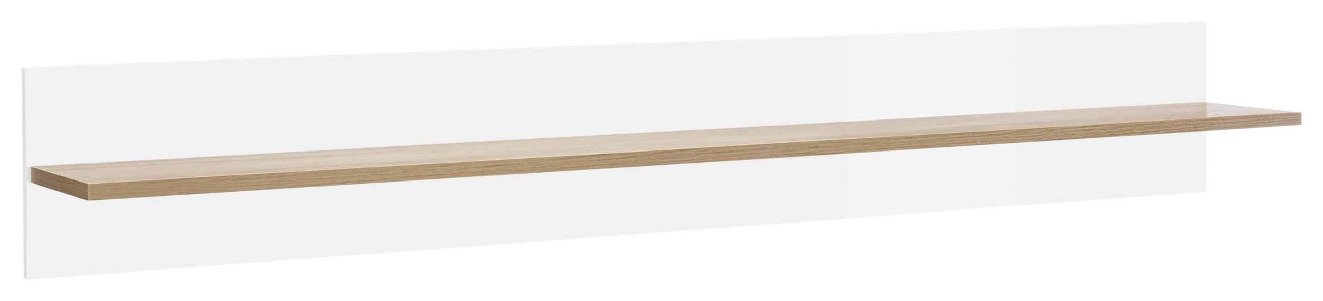 WANDBOARD Holzwerkstoff Weiß, Eichefarben  - Eichefarben/Weiß, Design, Holzwerkstoff (138/20/20cm) - MID.YOU